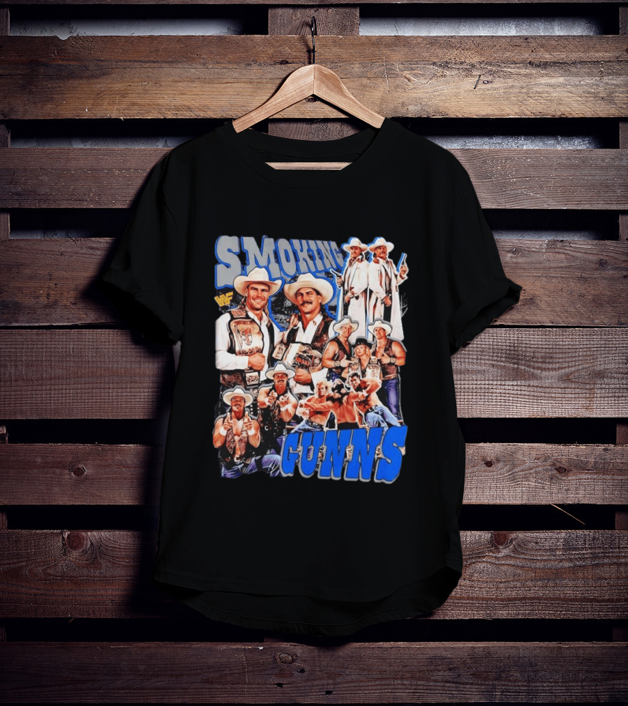 Smoking Guns Bart Gunn And Billy Gunn WWF Cowboys Champions T-Shirt
