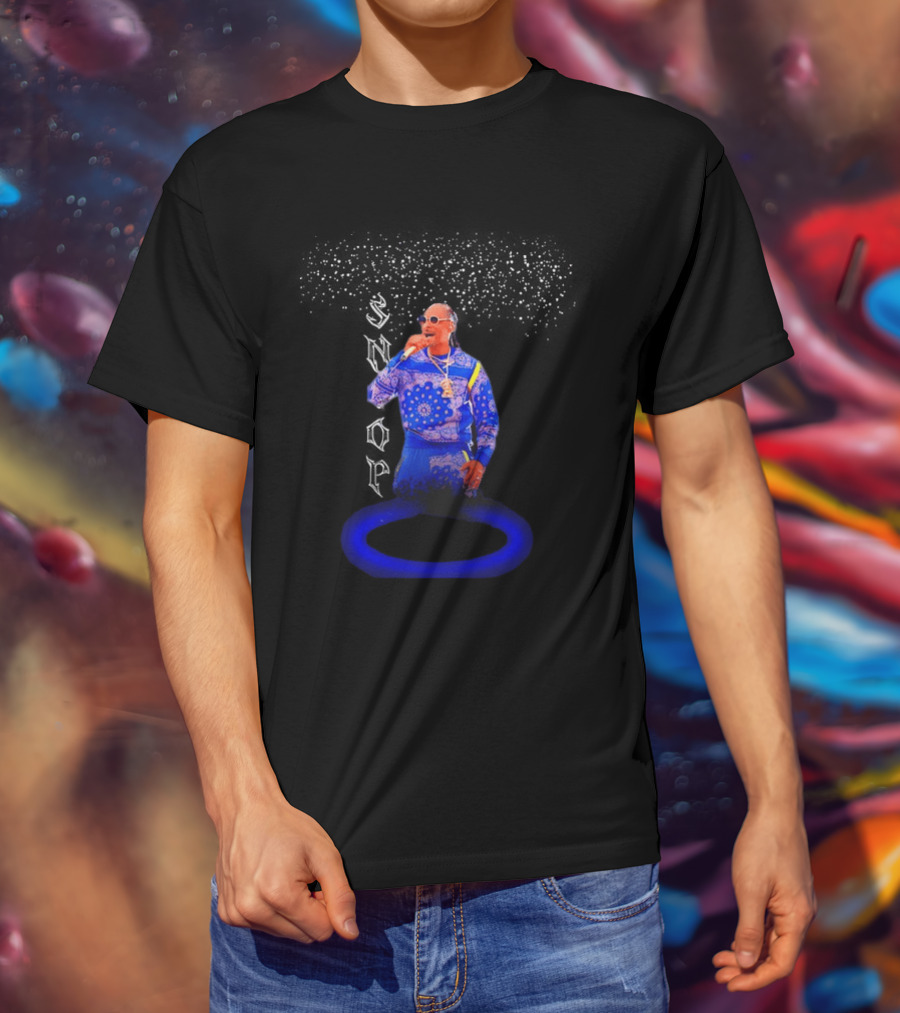 Snoop Dogg Blue Bandana Style Tracksuit Outfit T-Shirt