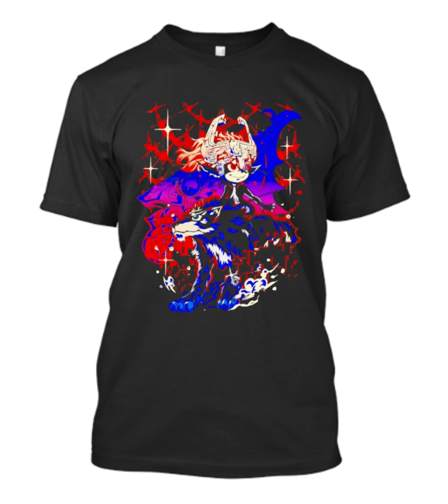 The Legend Of Zelda Twilight Princess Towards The Light Midna And Wolf Link Dual Form T-Shirt