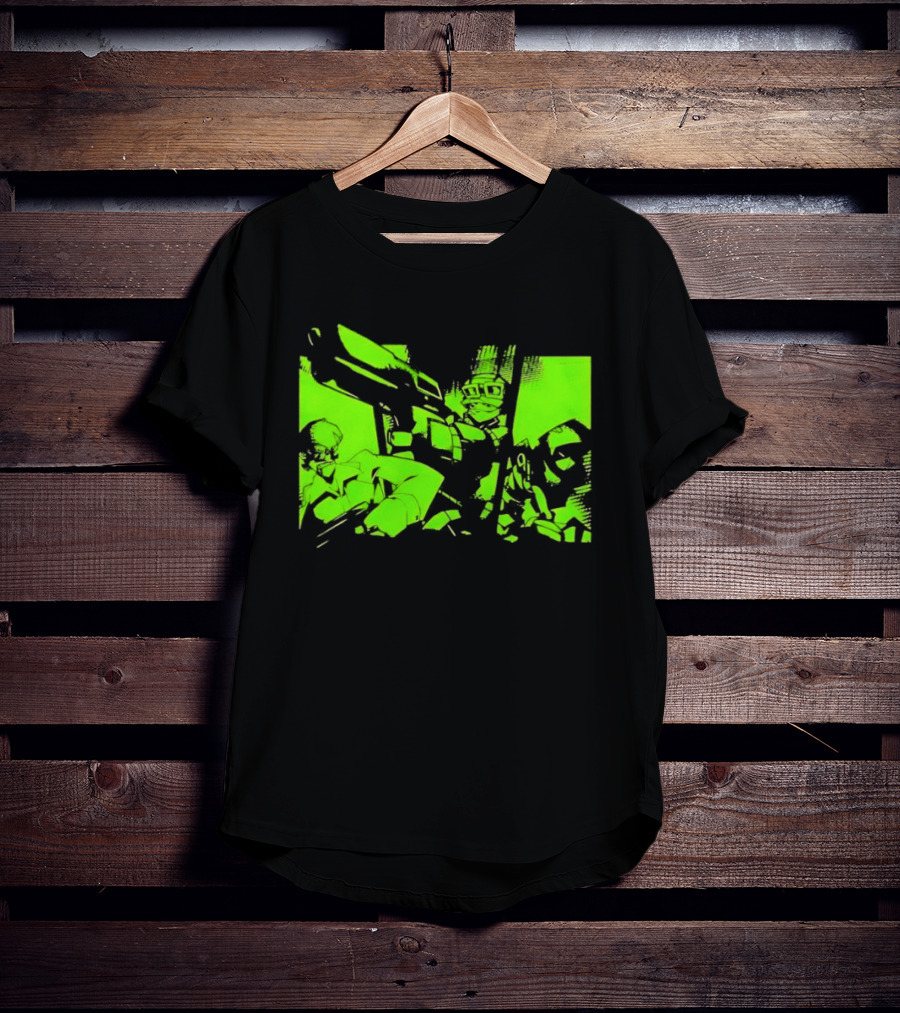 TimeSplitters Green Video Game Characters Neon T-Shirt