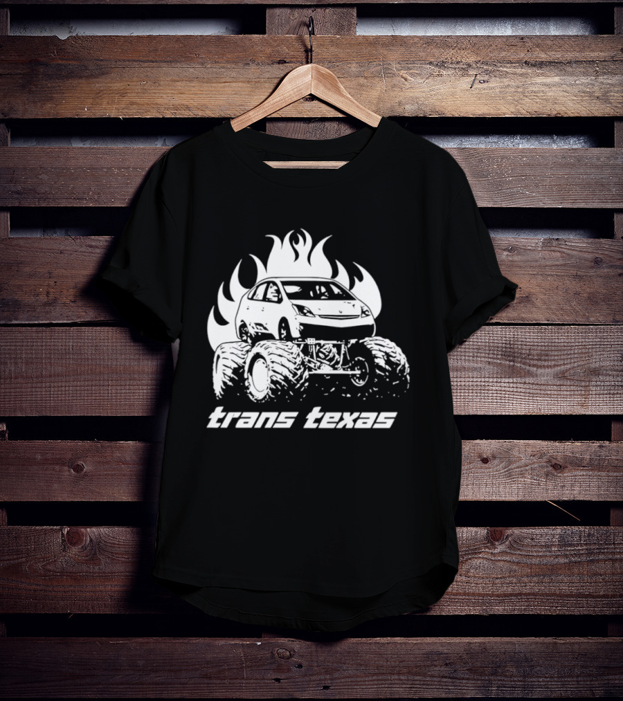 Trans Texas Monster Truck Fiery Off Road Power T-Shirt