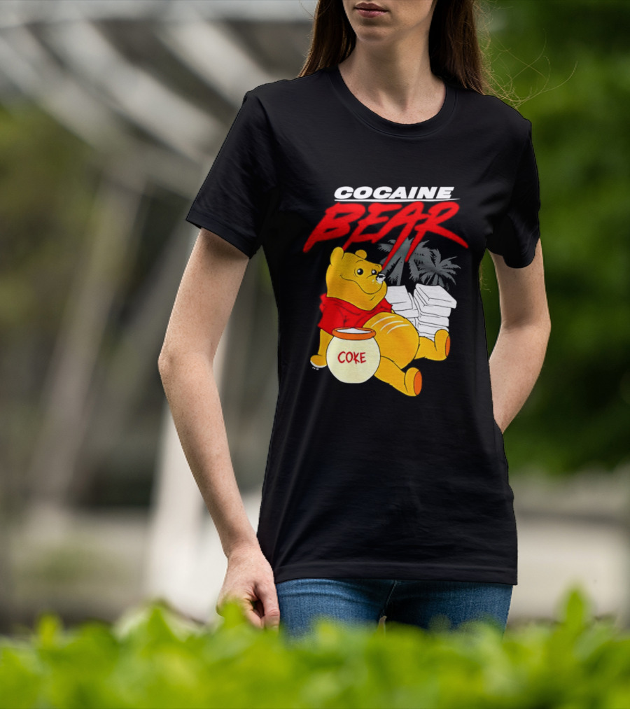 Winnie The Pooh Cocaine Bear Coke Honey Pot T-Shirt