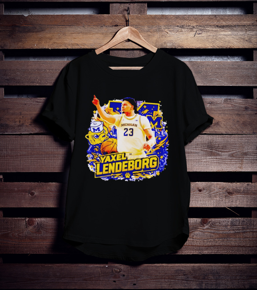 Yaxel Lendeborg Michigan Wolverines Basketball Player 23 Fans Collection T-Shirt