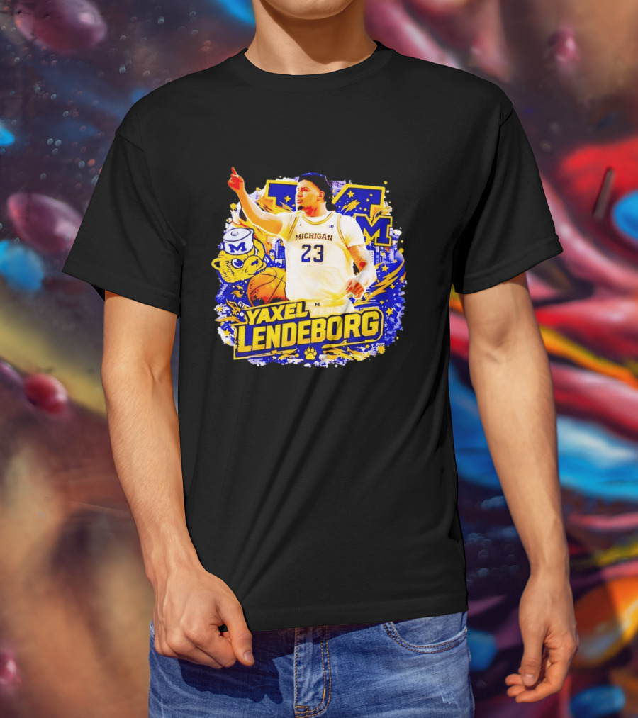 Yaxel Lendeborg Michigan Wolverines Basketball Player 23 Fans Collection T-Shirt
