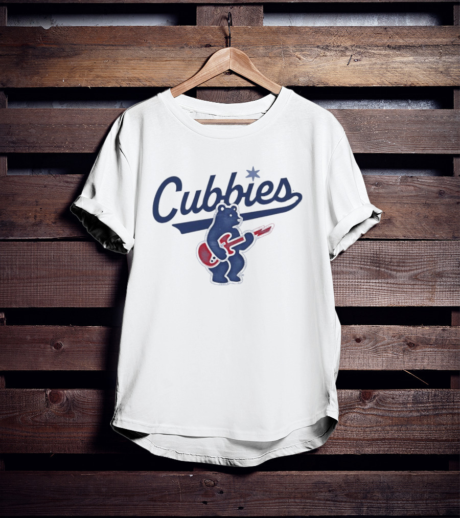 Cubbies Electric Bear Red Guitar Star T-Shirt