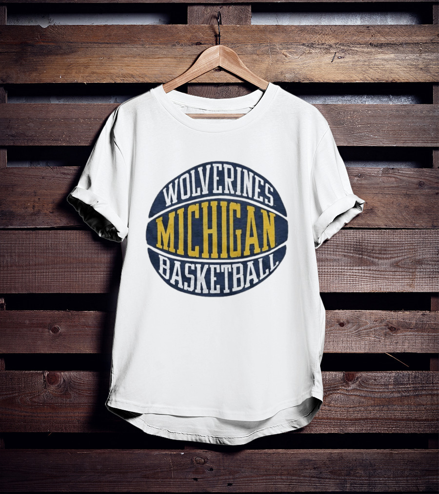 Michigan Wolverines Basketball NCAA Team Circle T-Shirt