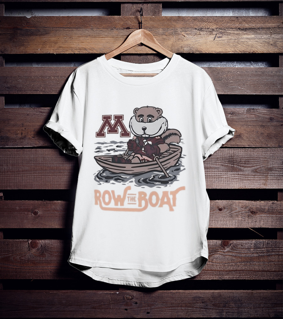 Minnesota Golden Gophers Goldy Gopher Row The Boat M T-Shirt