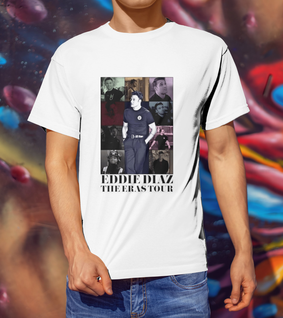 Eddie Diaz 911 TV Series The Eras Tour Collage T-Shirt