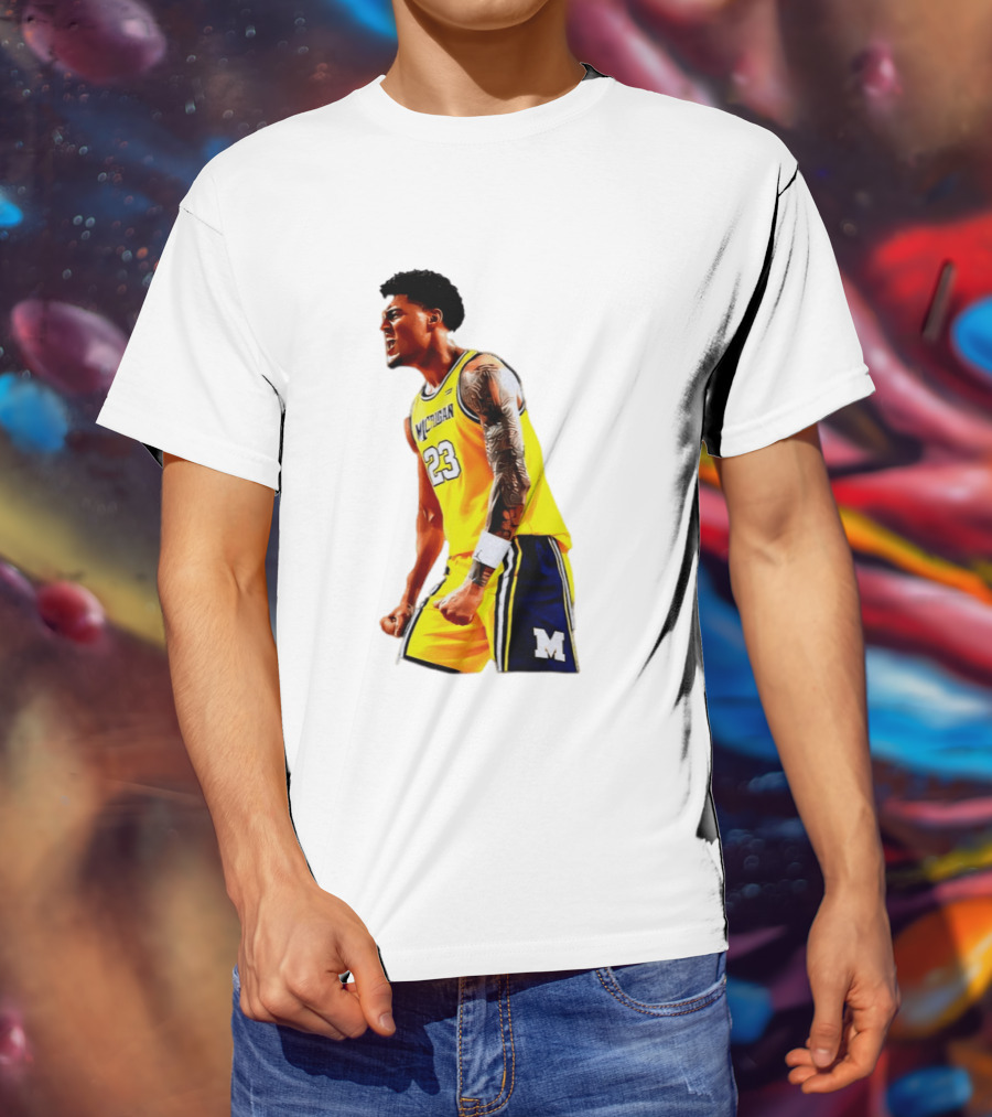 Yaxel Lendeborg Flex Motion Elite Energy Michigan Basketball 23 Jersey T-Shirt