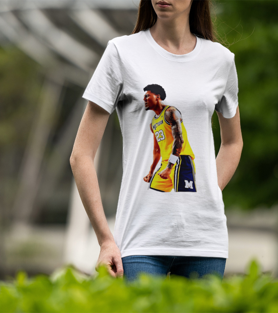 Yaxel Lendeborg Flex Motion Elite Energy Michigan Basketball 23 Jersey T-Shirt