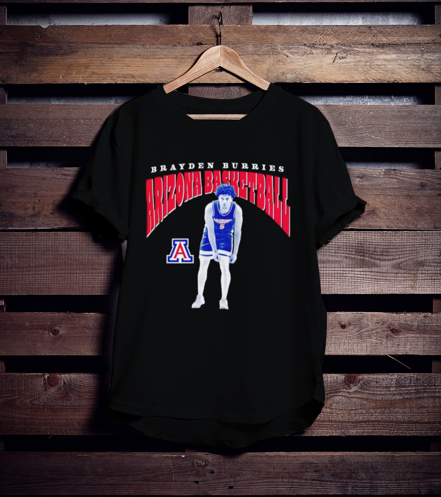 Brayden Burries Arizona Basketball 90s T-Shirt