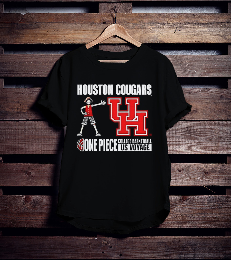 Houston Cougars UH One Piece College Basketball US Voyage T-Shirt