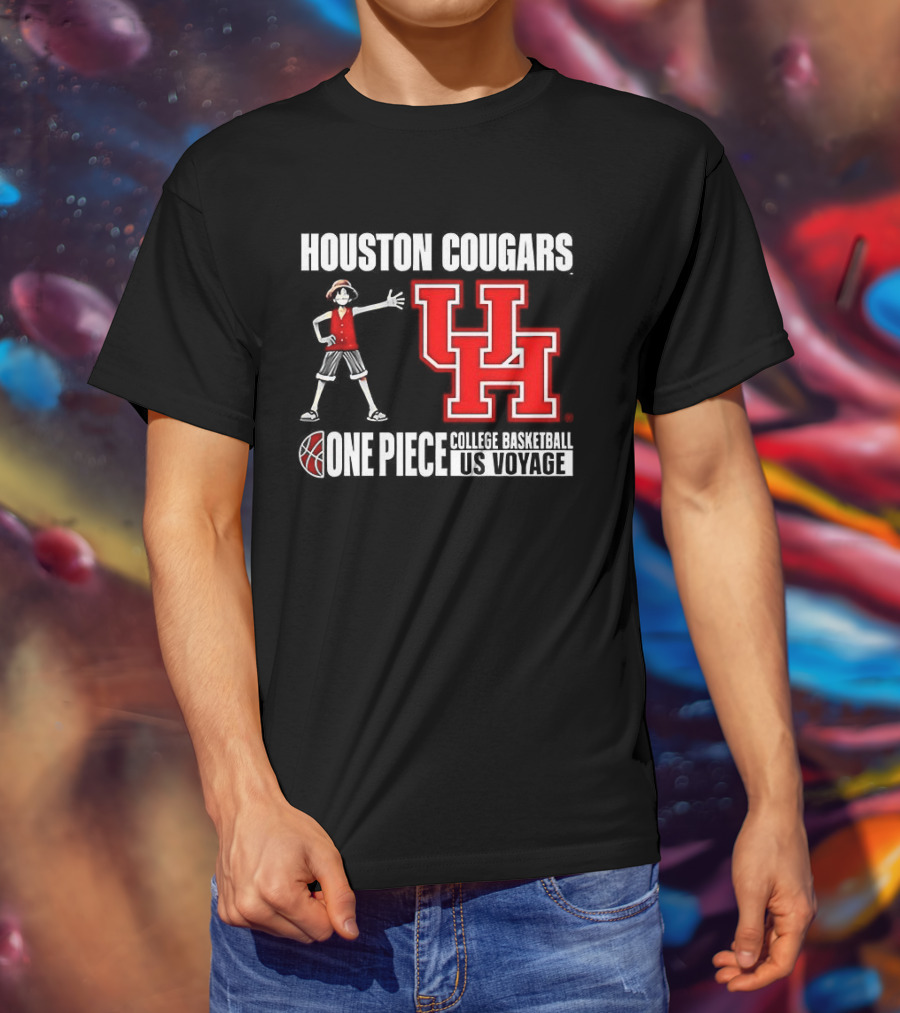 Houston Cougars UH One Piece College Basketball US Voyage T-Shirt