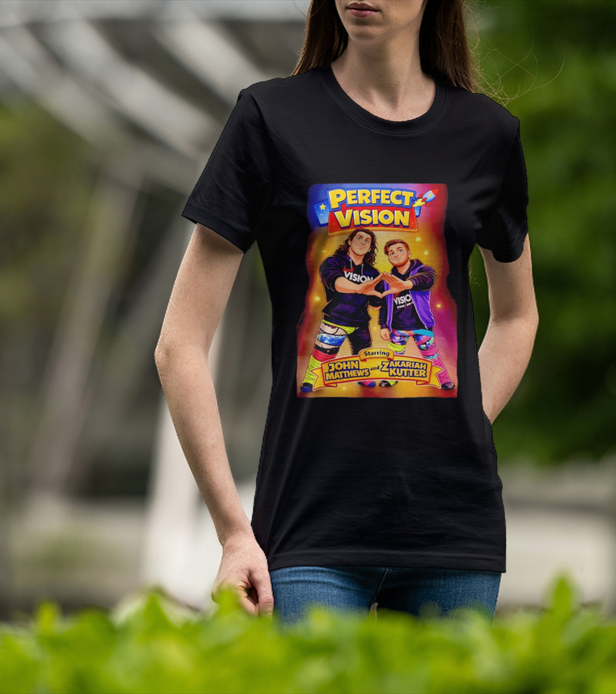 Perfect Vision Starring John Matthews And Zakariah Kutter Rocket T-Shirt