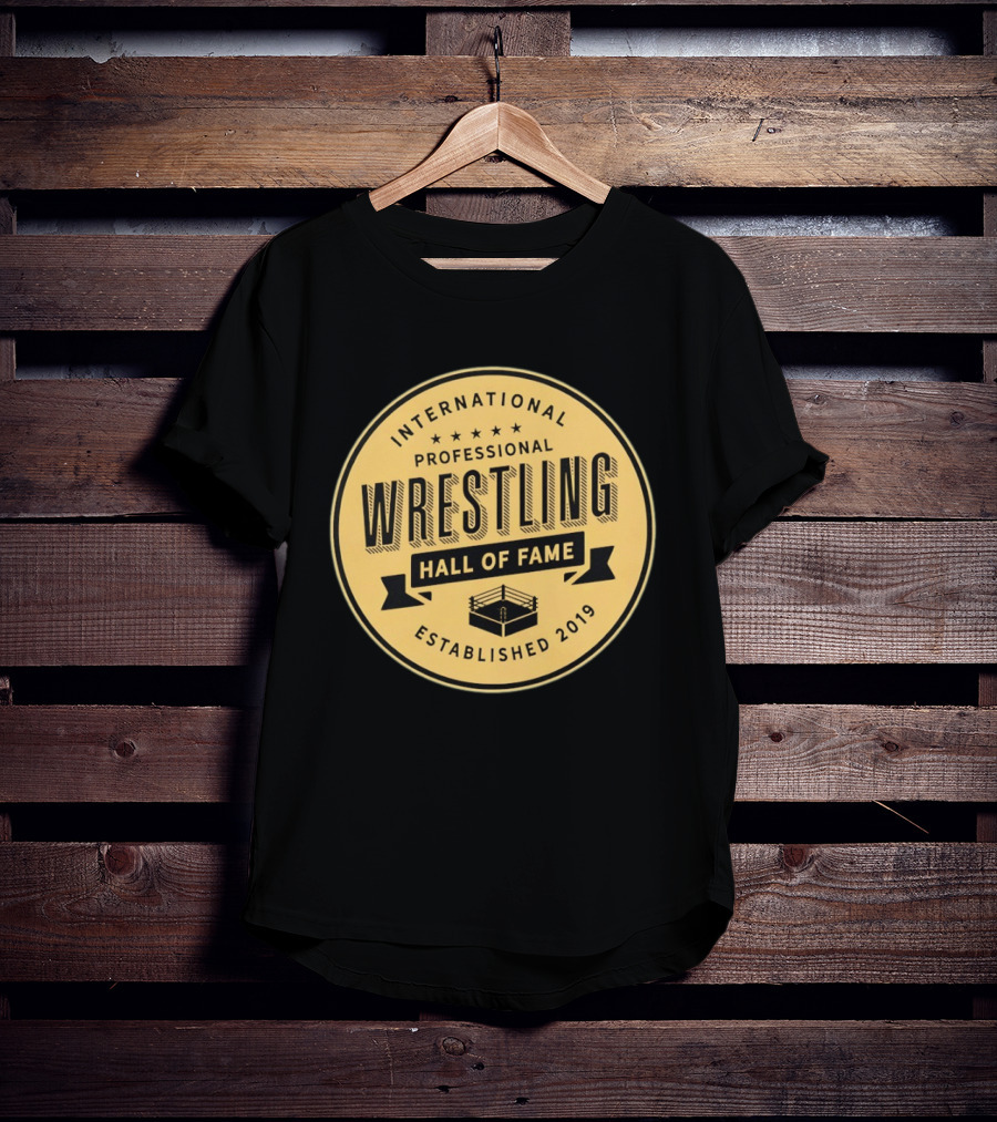 International Professional Wrestling Hall Of Fame Established 2019 Circle T-Shirt