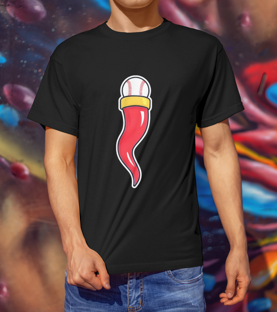 Cornicello Baseball Charm World T-Shirt
