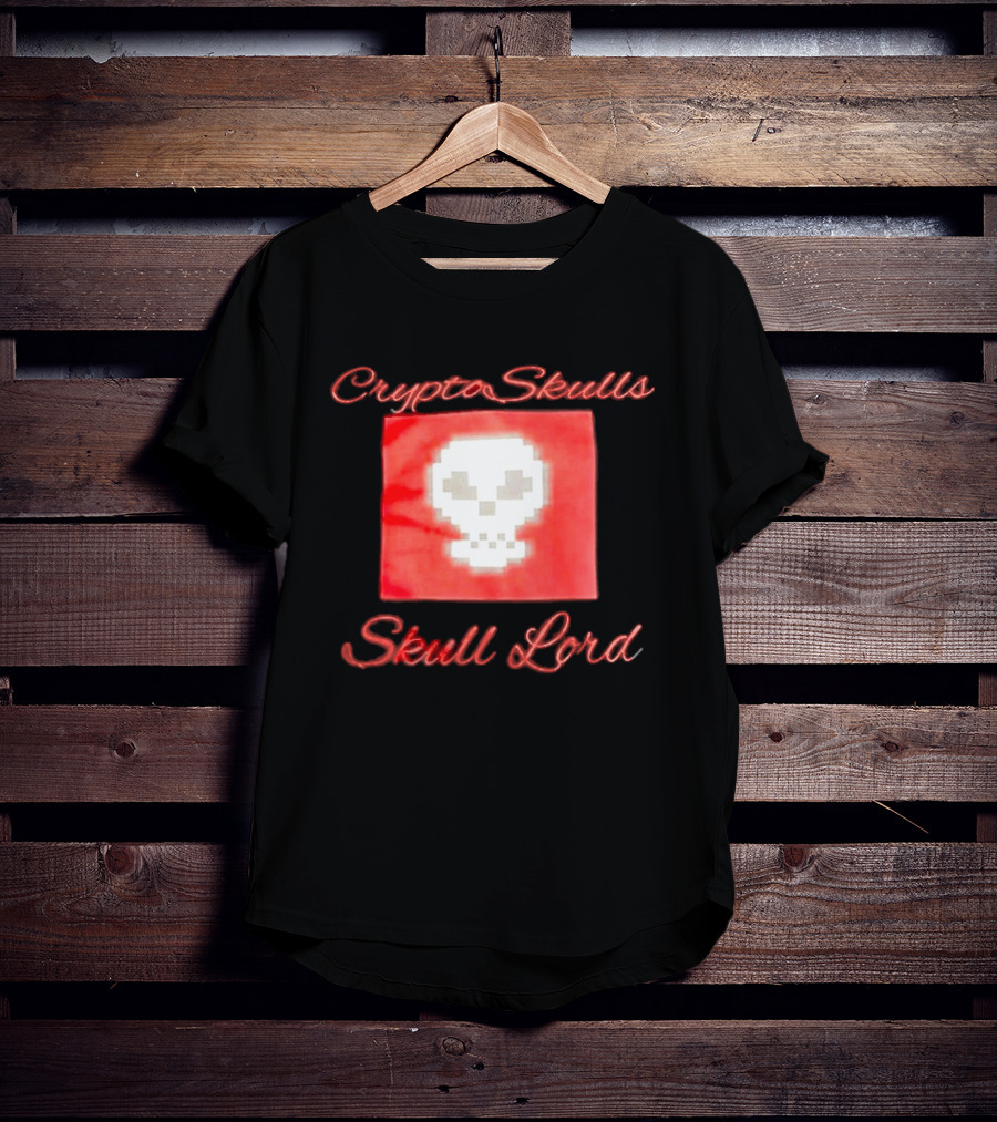 Crypto Skulls Skull Lord Pixel T-Shirt
