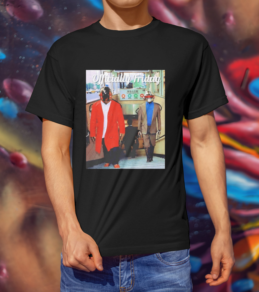 Daft Punk Officially Friday Tokyo Subway Entrance T-Shirt
