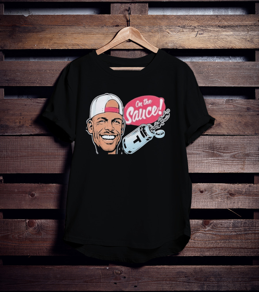 Joey Swoll On The Sauce Smiling Cartoon Character With Salt Shaker T-Shirt