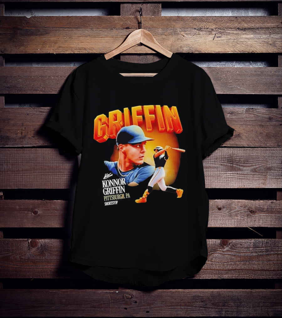 Griffin Pittsburgh Debut Konnor Baseball Shortstop Collage T-Shirt