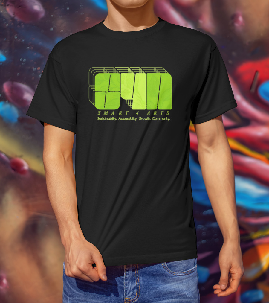 SMART 4 ARTS Sustainability Accessibility Growth Community Leaf T-Shirt