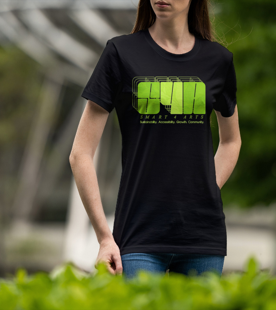 SMART 4 ARTS Sustainability Accessibility Growth Community Leaf T-Shirt