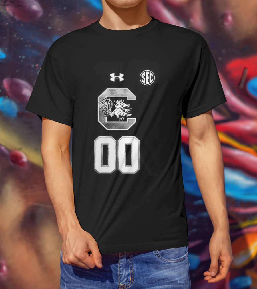 South Carolina Gamecocks Women's Basketball 2026 Uniform Black Custom Under Armour SEC T-Shirt