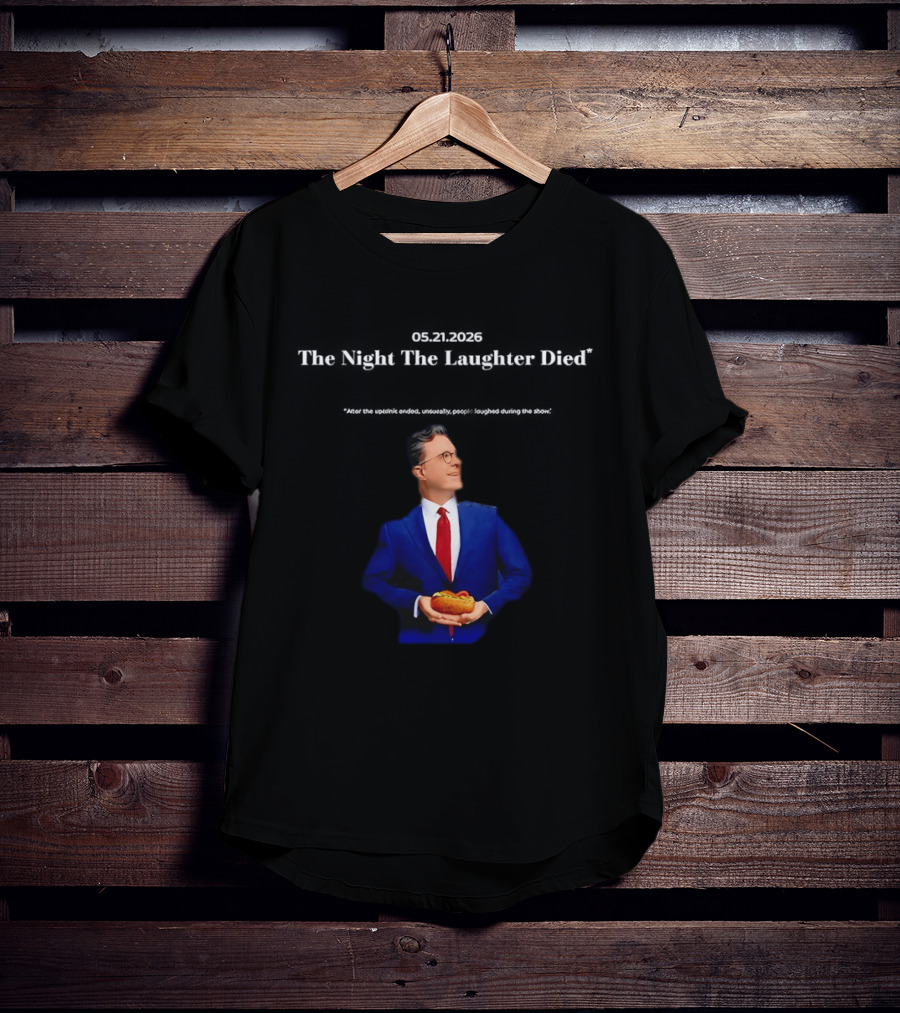 Stephen Colbert Hot Dog Holding Moment 5 21 2026 T-Shirt