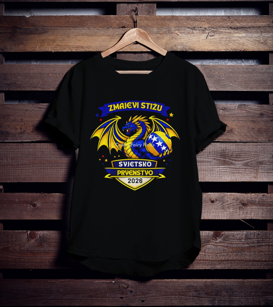 Zmajevi Stižu Svjetsko Prvenstvo 2026 Bosnian Soccer T-Shirt