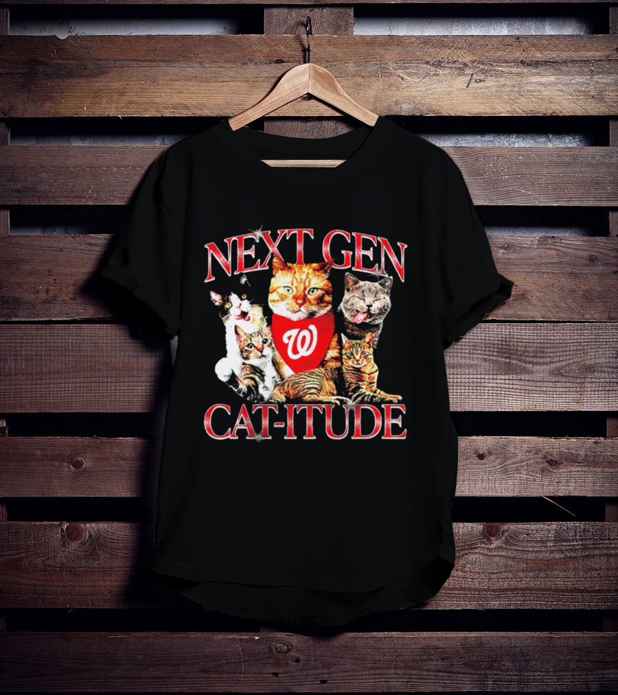 Washington Nationals Next Gen Cat Itude Caturday T-Shirt