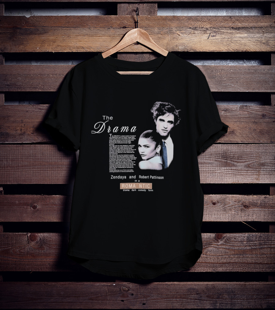 The Drama Zendaya And Robert Pattinson Romantic Fantasy 1980s T-Shirt