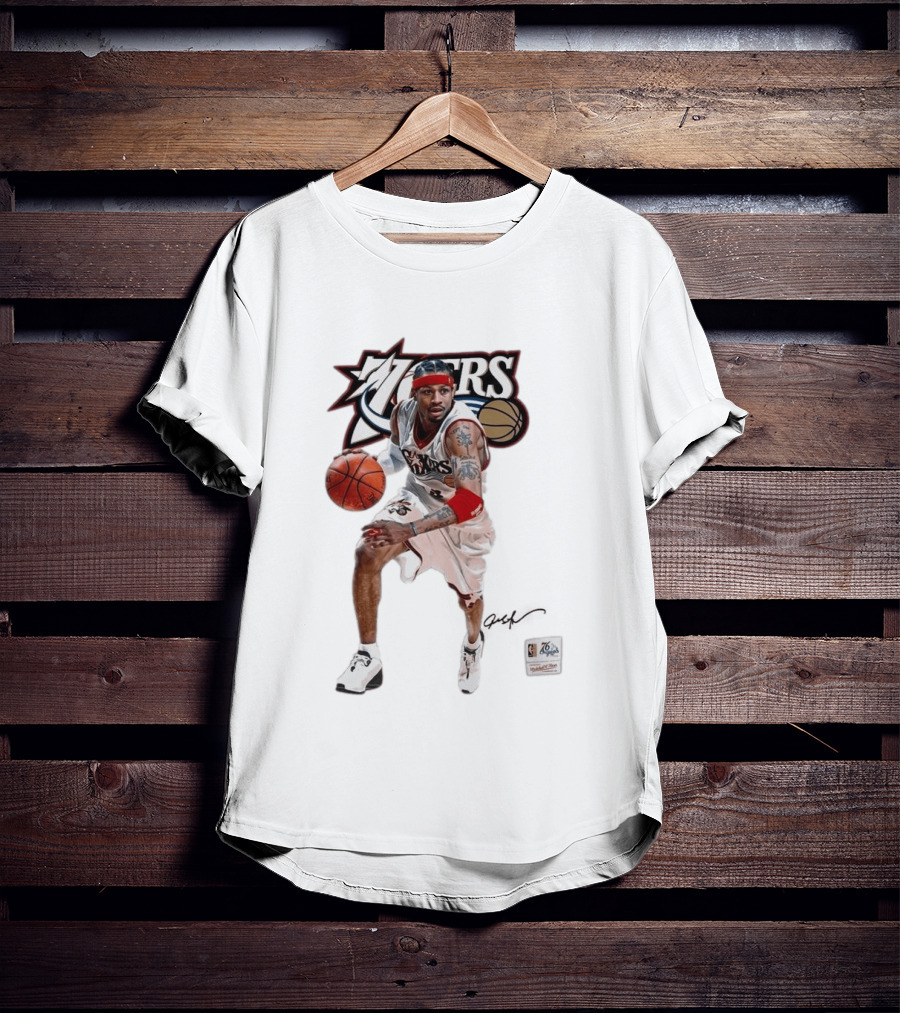 Allen Iverson Philadelphia 76ers Legendary Playmaker Basketball T-Shirt