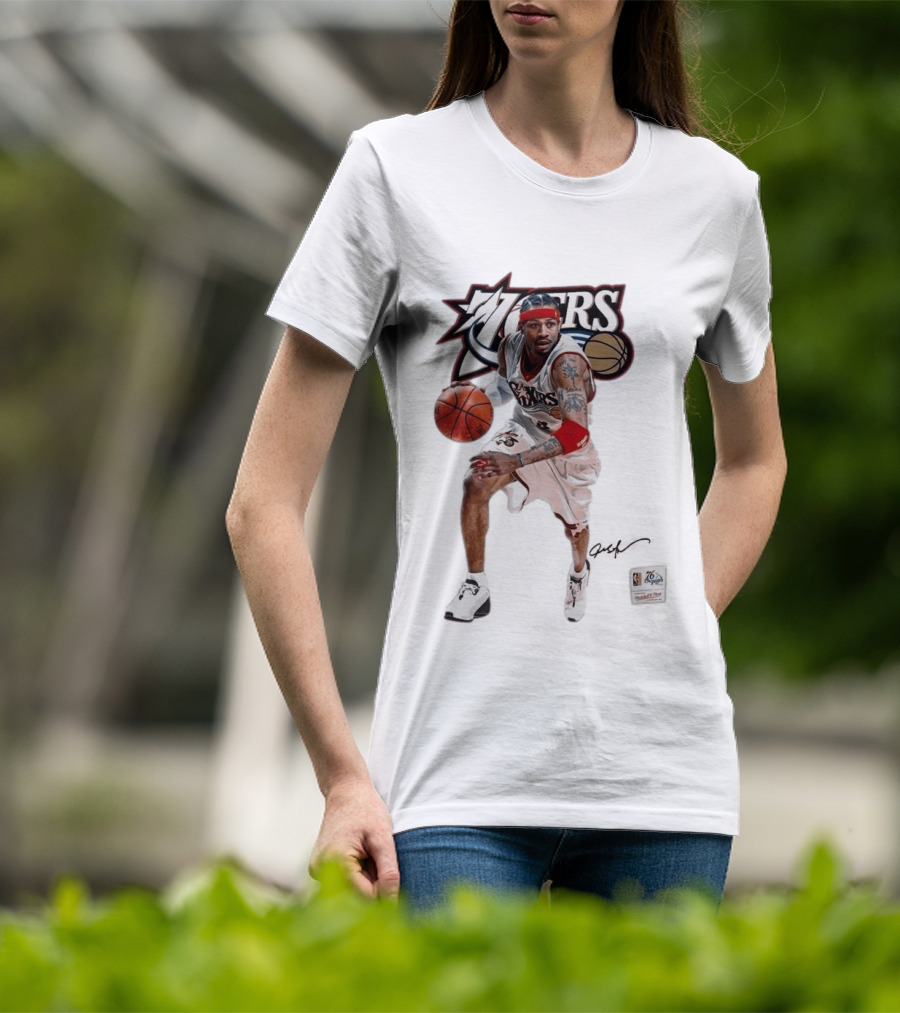 Allen Iverson Philadelphia 76ers Legendary Playmaker Basketball T-Shirt