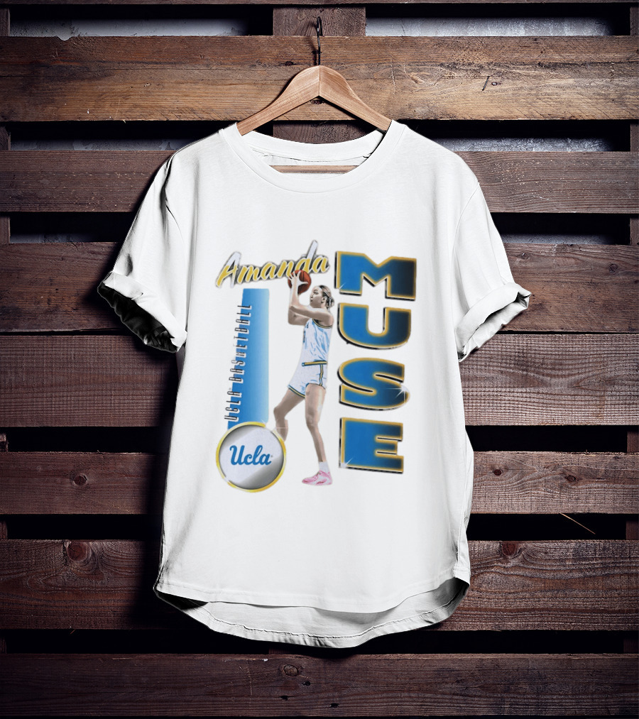 Amanda Muse UCLA Bruins Basketball Player Stylish Blue And Gold T-Shirt