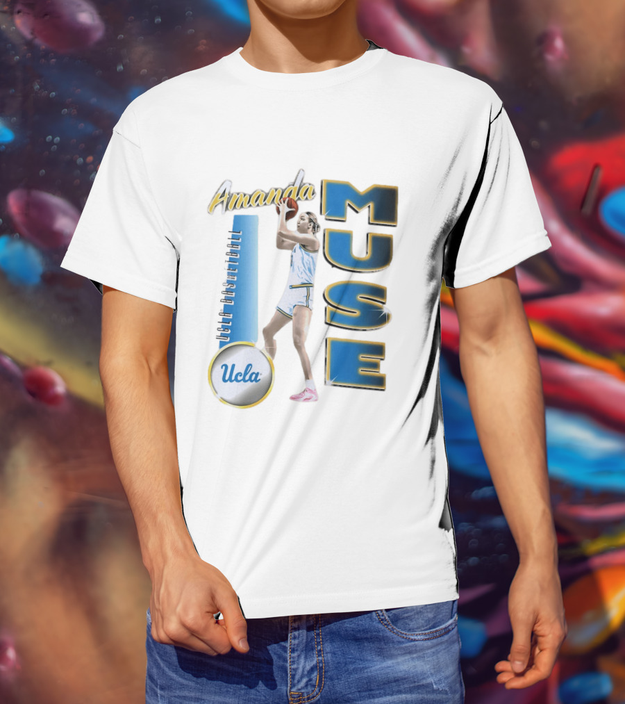 Amanda Muse UCLA Bruins Basketball Player Stylish Blue And Gold T-Shirt