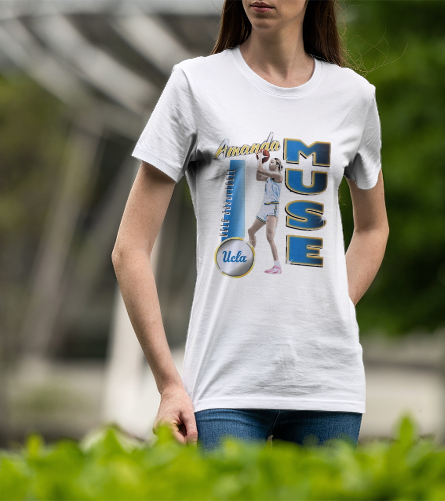 Amanda Muse UCLA Bruins Basketball Player Stylish Blue And Gold T-Shirt