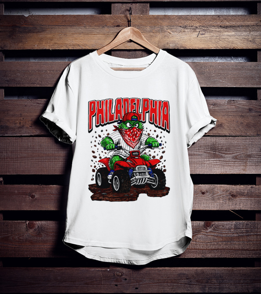 Philadelphia Phillies Born To Ride Phanatic ATV T-Shirt