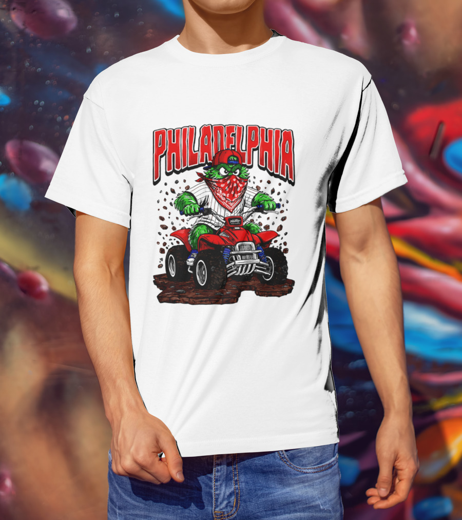 Philadelphia Phillies Born To Ride Phanatic ATV T-Shirt