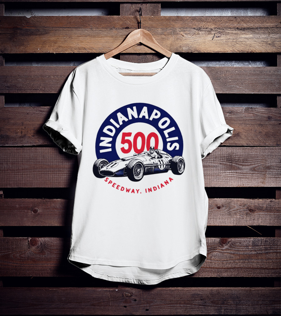 Indianapolis 500 Speedway Indiana Racing Car T-Shirt