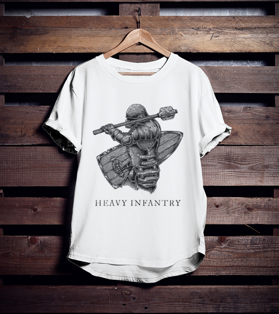 Fighter With Mace Heavy Infantry Team Infantry T-Shirt