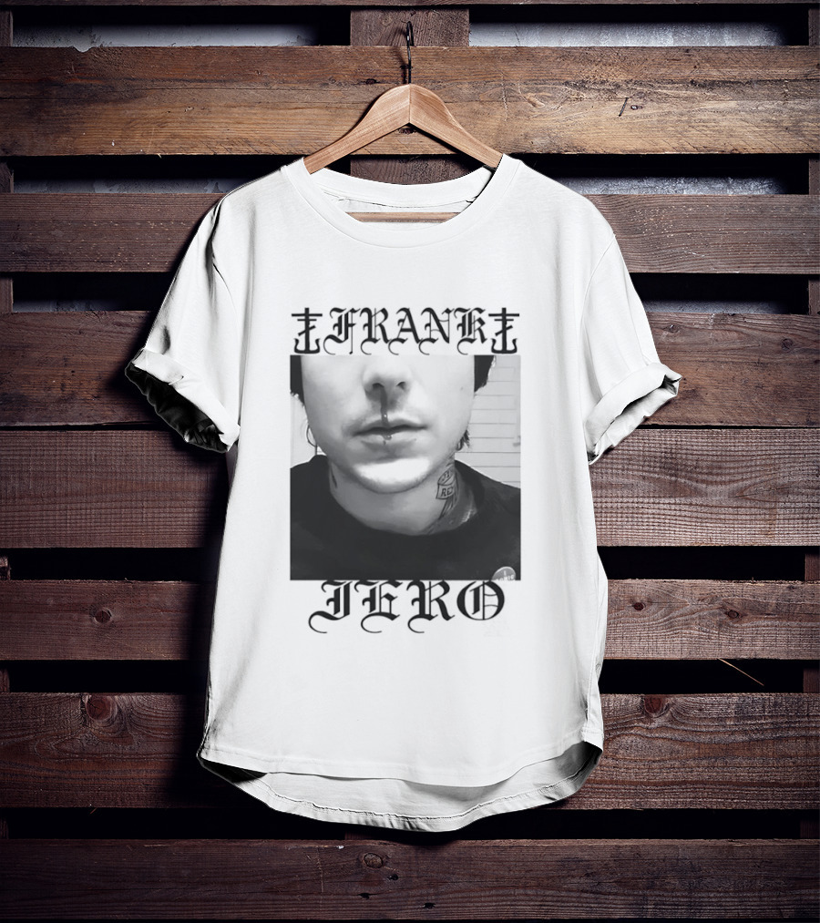 Frank Iero Nose Bleed Portrait Dark Gothic T-Shirt