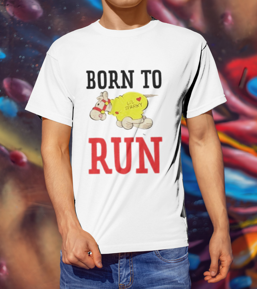 Born To Run Li'l Sparky Retro Cartoon T-Shirt