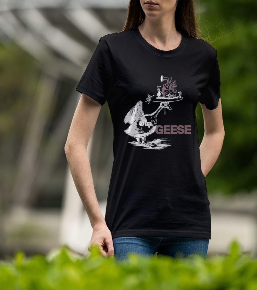 Geese Heart Platter Goose Head T-Shirt