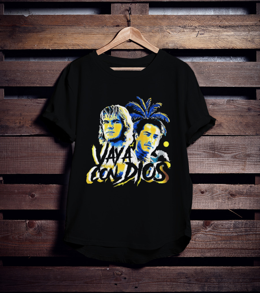 Patrick Swayze Keanu Reeves Vaya Con Dios Palm Tree Tropical T-Shirt