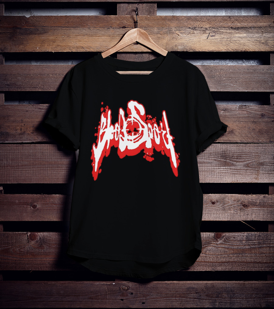 Bloodsport Distressed Font Red T-Shirt