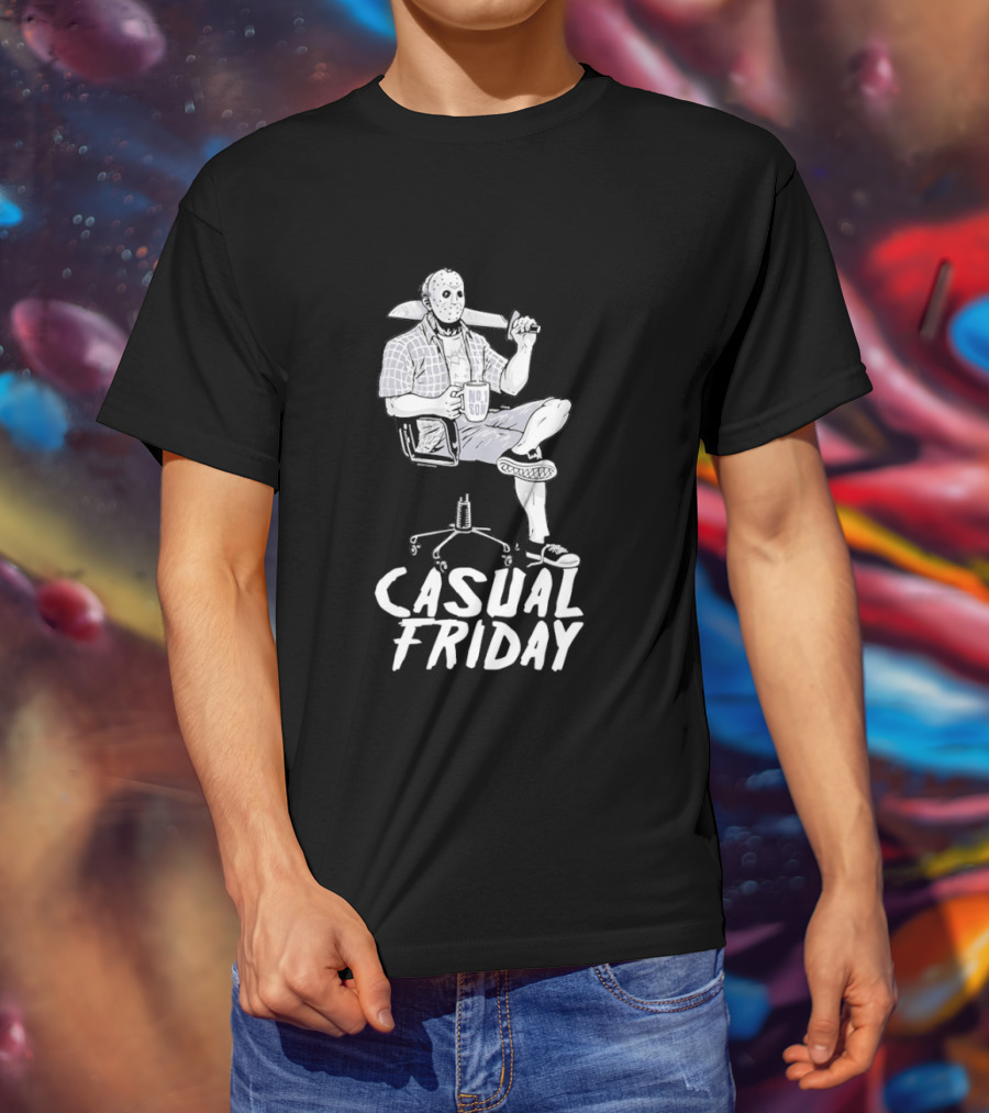 Jason Voorhees No Soi Casual Friday The 13th T-Shirt