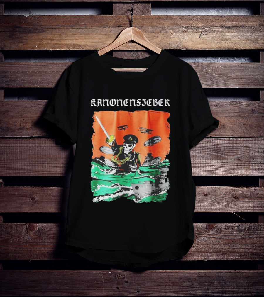 Kanonenfieber Soldatenschicksale 2026 Tour Naval Warfare Skeleton Captain Swords And Battleships T-Shirt