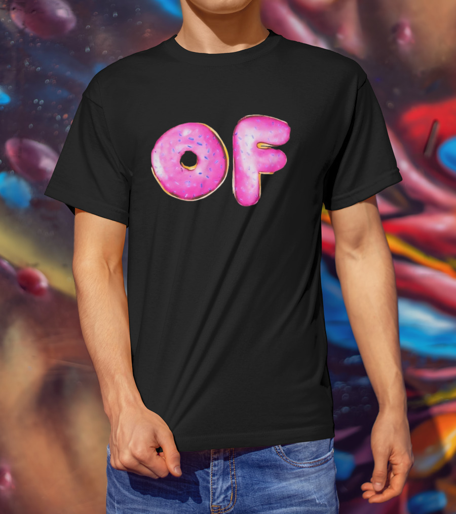 Donut Design OF Pink Sprinkles T-Shirt