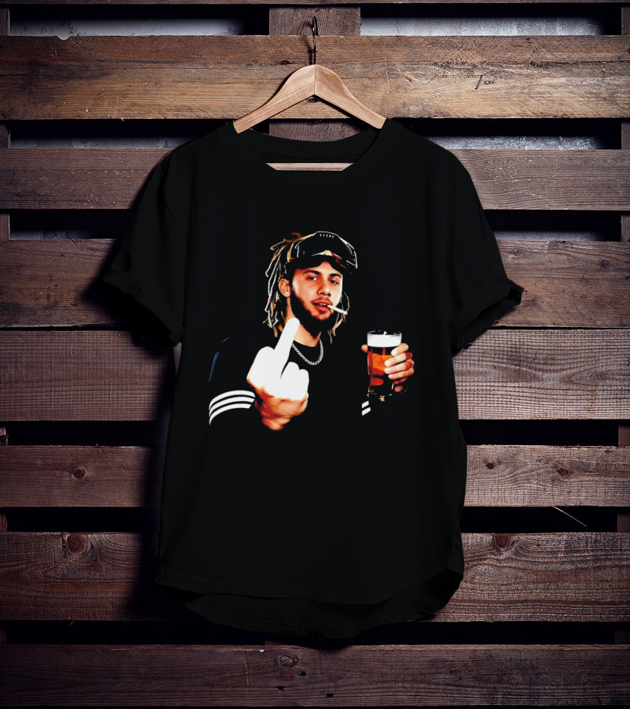Fernando Tatis Jr Middle Finger Drinking Beer And Smoking T-Shirt