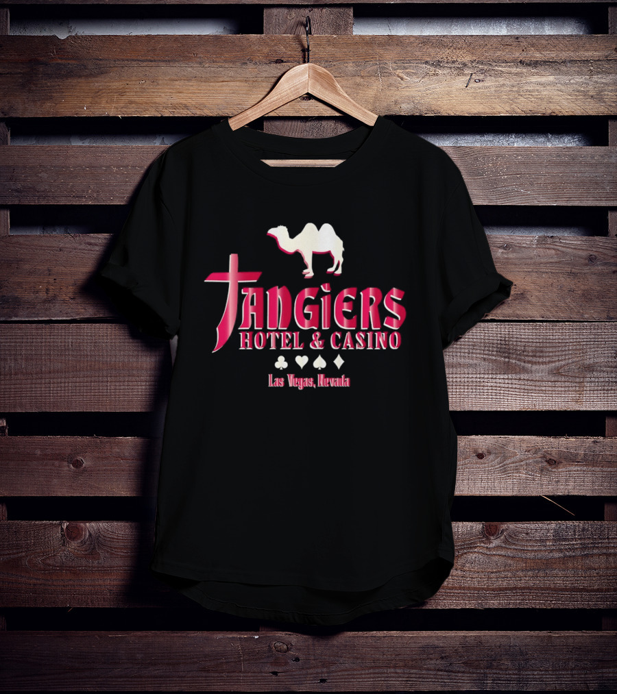 Tangiers Hotel And Casino Las Vegas Nevada Camel Logo Playing Cards T-Shirt